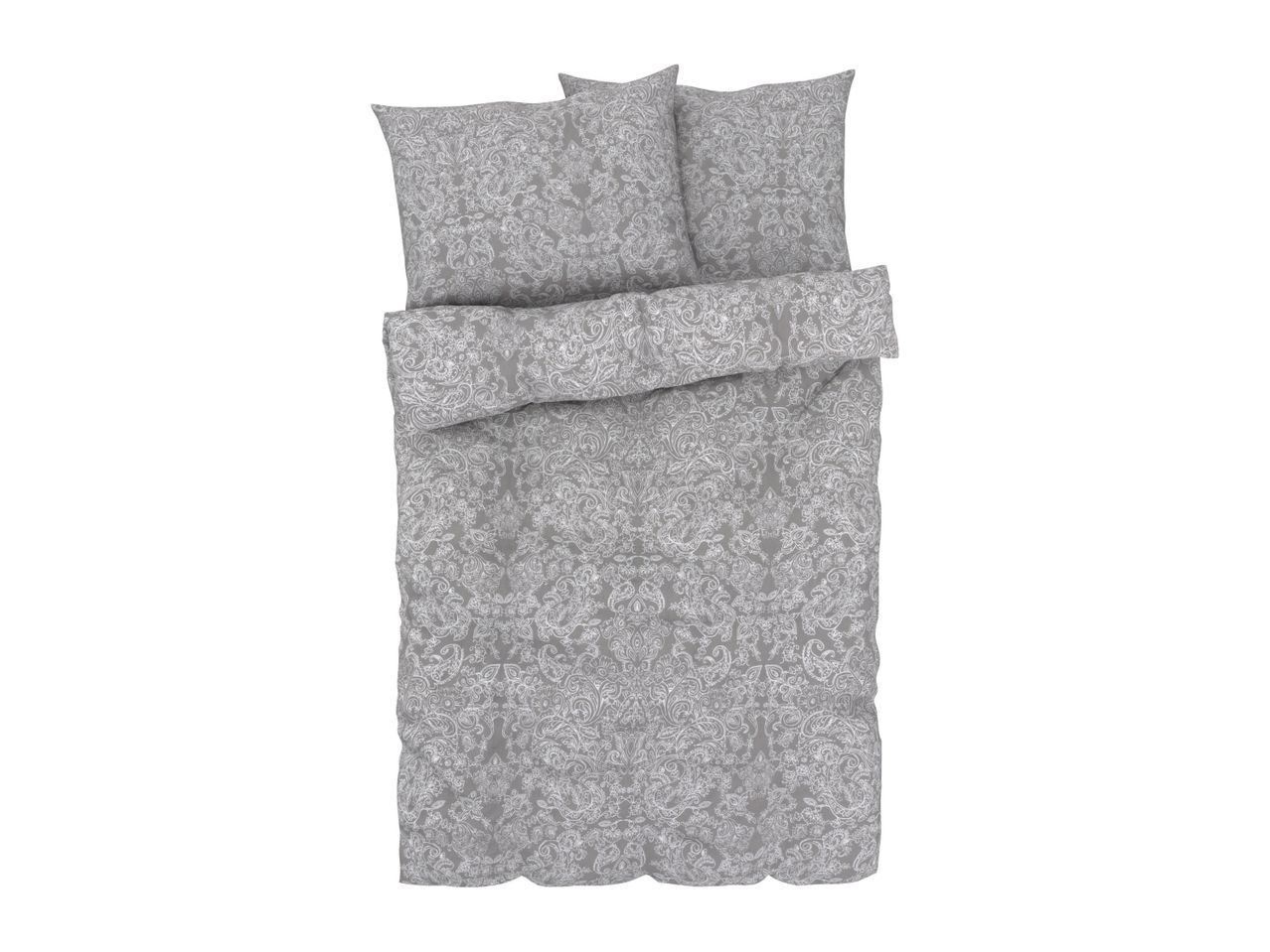 Go to full screen view: Livarno Home Renforcé Duvet Cover Set - Double - Image 1