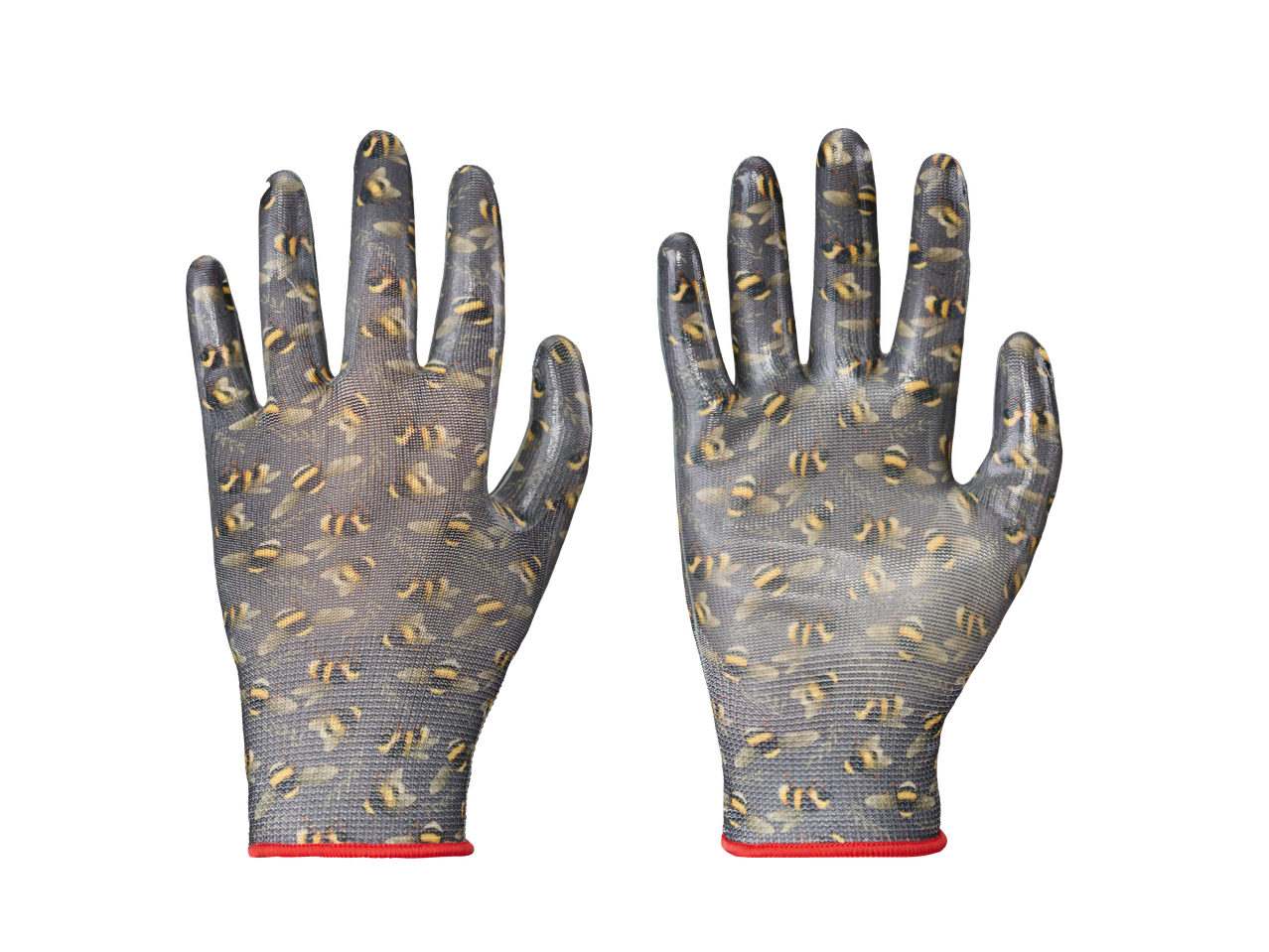 Parkside® Nitrile Gardening Gloves with bee pattern