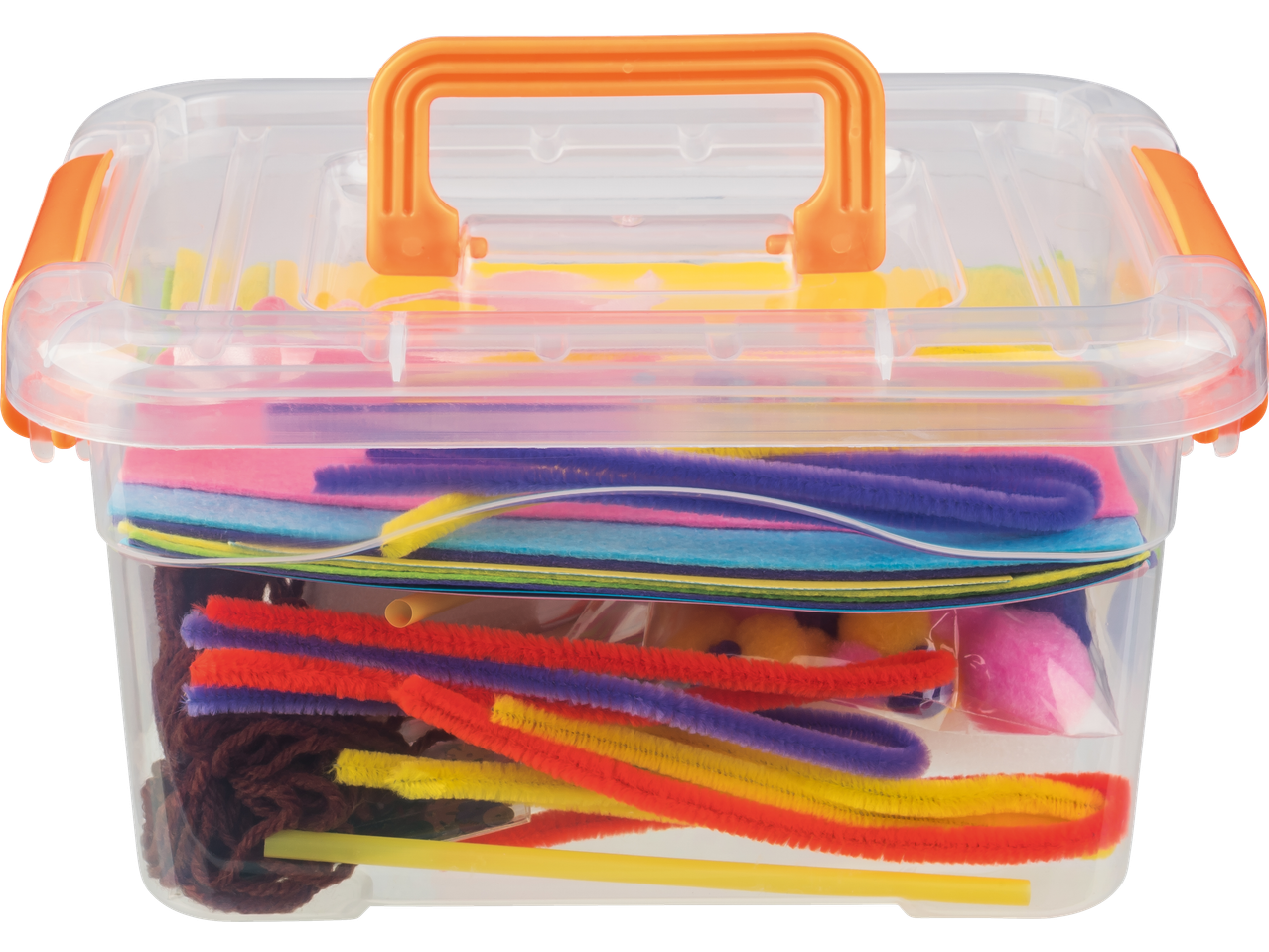 Crellando kutija za zanate sa žicom, filcom, predivom i pomponima