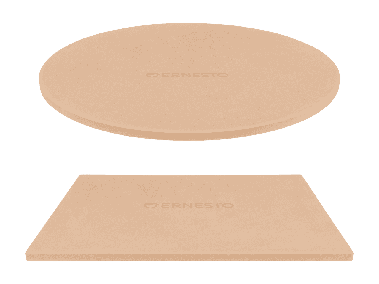 Ernesto-pizzakivi, pyöreä ja suorakaiteen muotoinen