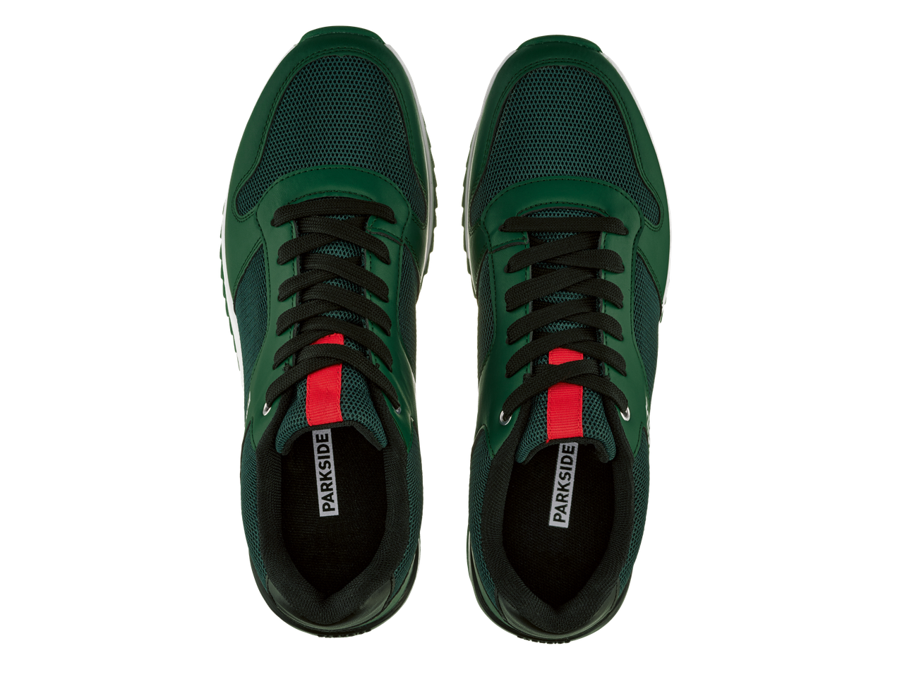 Adidași Parkside verzi, vedere de sus.