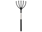 Masaj pentru cap telescopic negru, cu cinci brațe