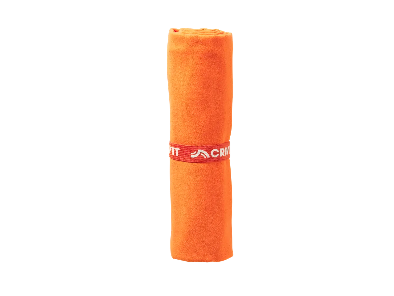 Toalha de microfibra CRIVIT laranja, enrolada, aprox. 80 x 60 cm