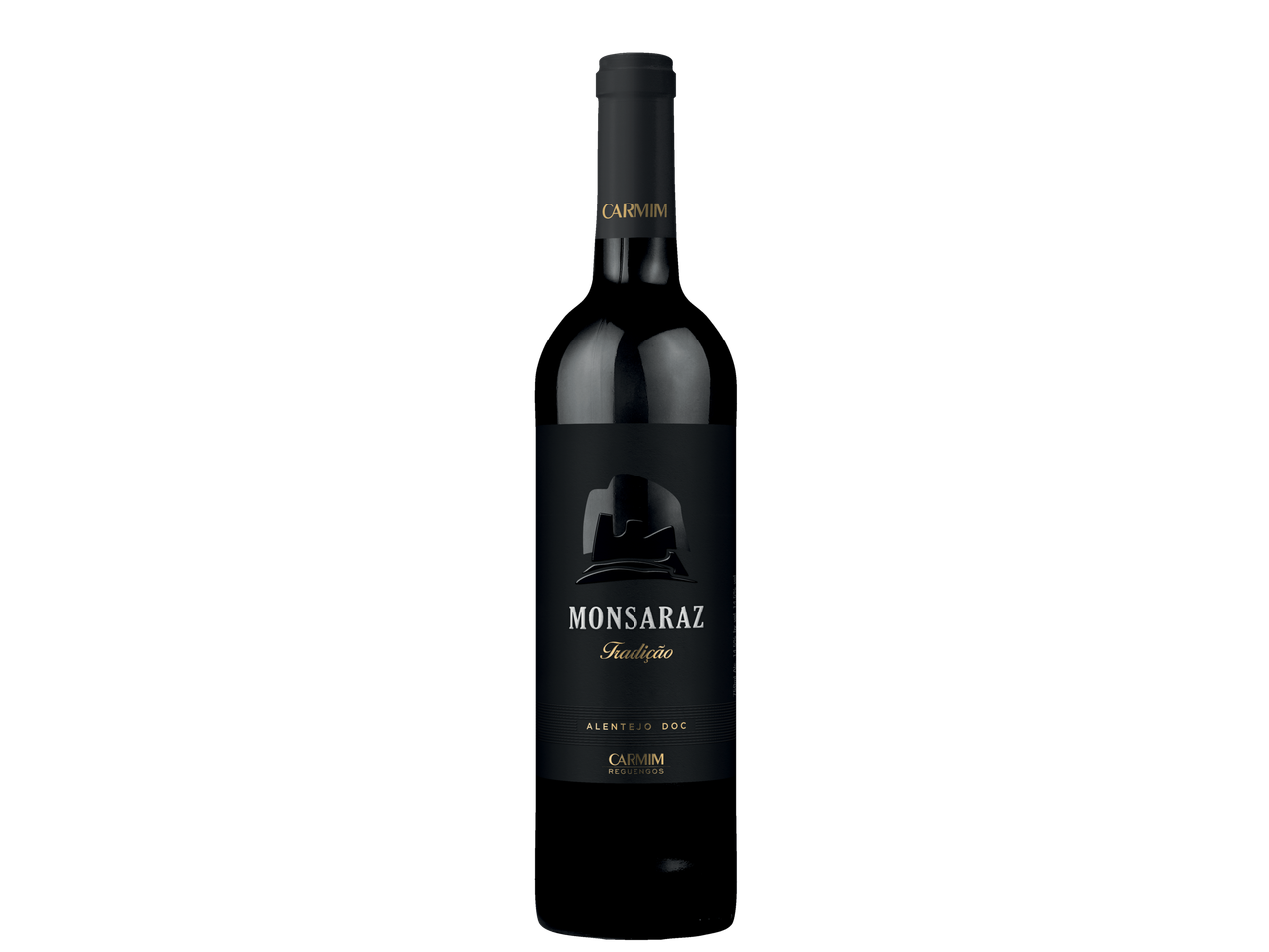 Garrafa de vinho Monsaraz Tradição da Carmim, região Alentejo DOC.