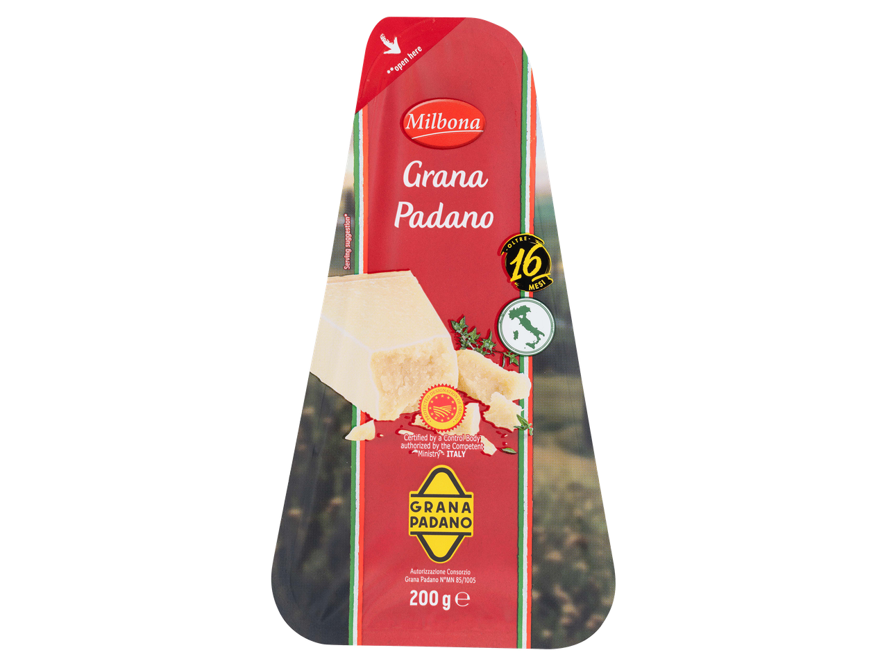 Grana Padano sajt, 200 g-os kiszerelésben