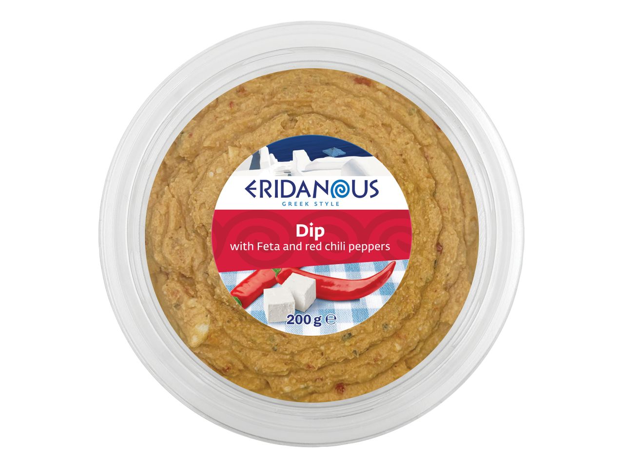 Eridanous grški dip s feto in rdečimi čili paprikami (200 g).
