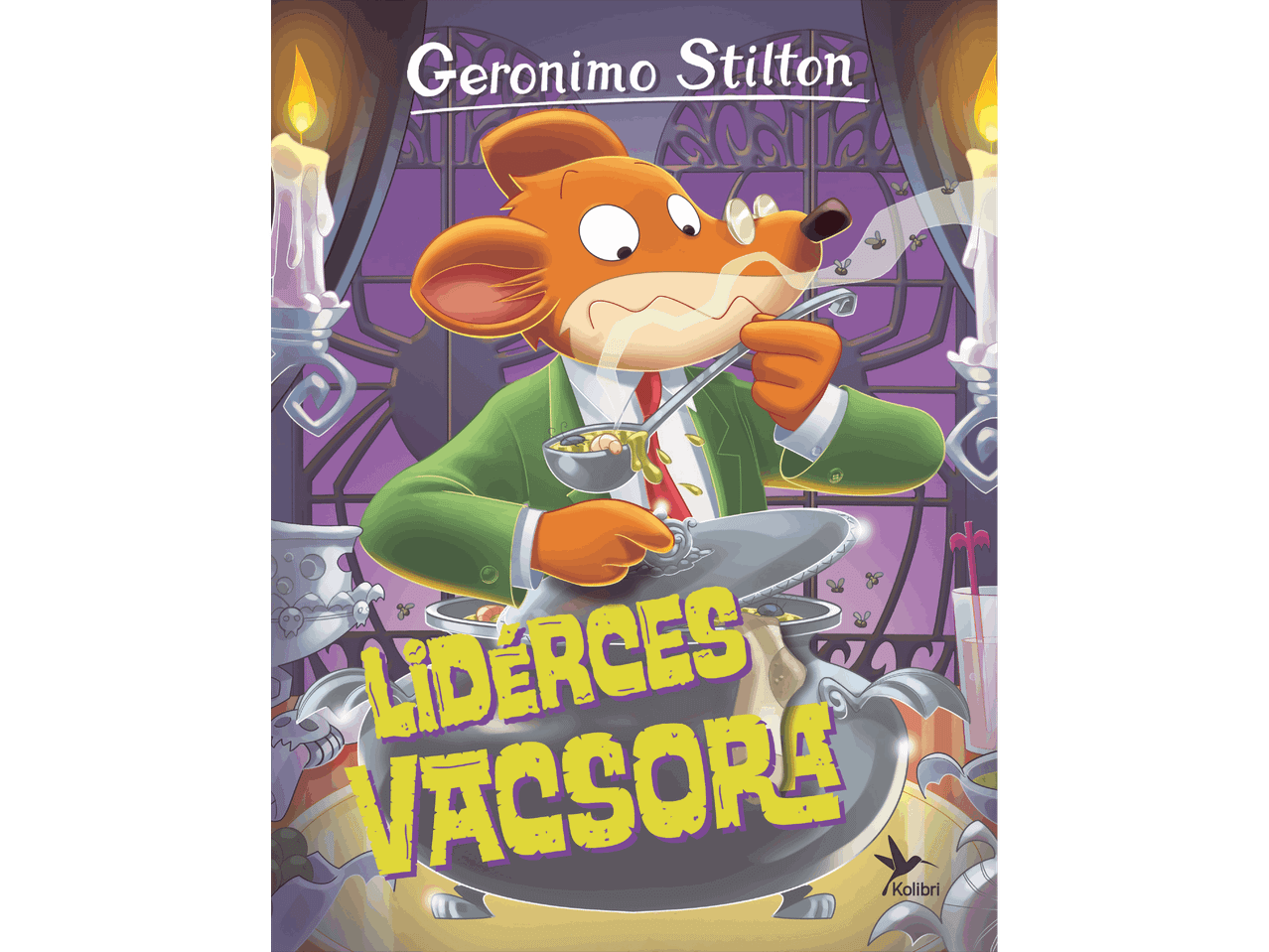 Geronimo Stilton: Lidérces vacsora című gyerekkönyv borítója.