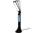 Lampă de birou LED LIVARNO HOME cu afișaj digital care arată ora, data și temperatura