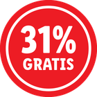 f 31% gratis