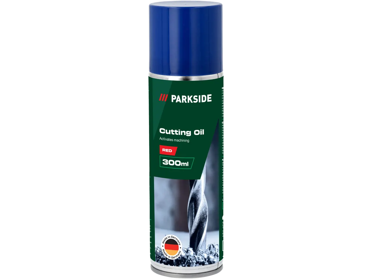 Parkside 300ml crveno ulje za sečenje aktivira obradu.