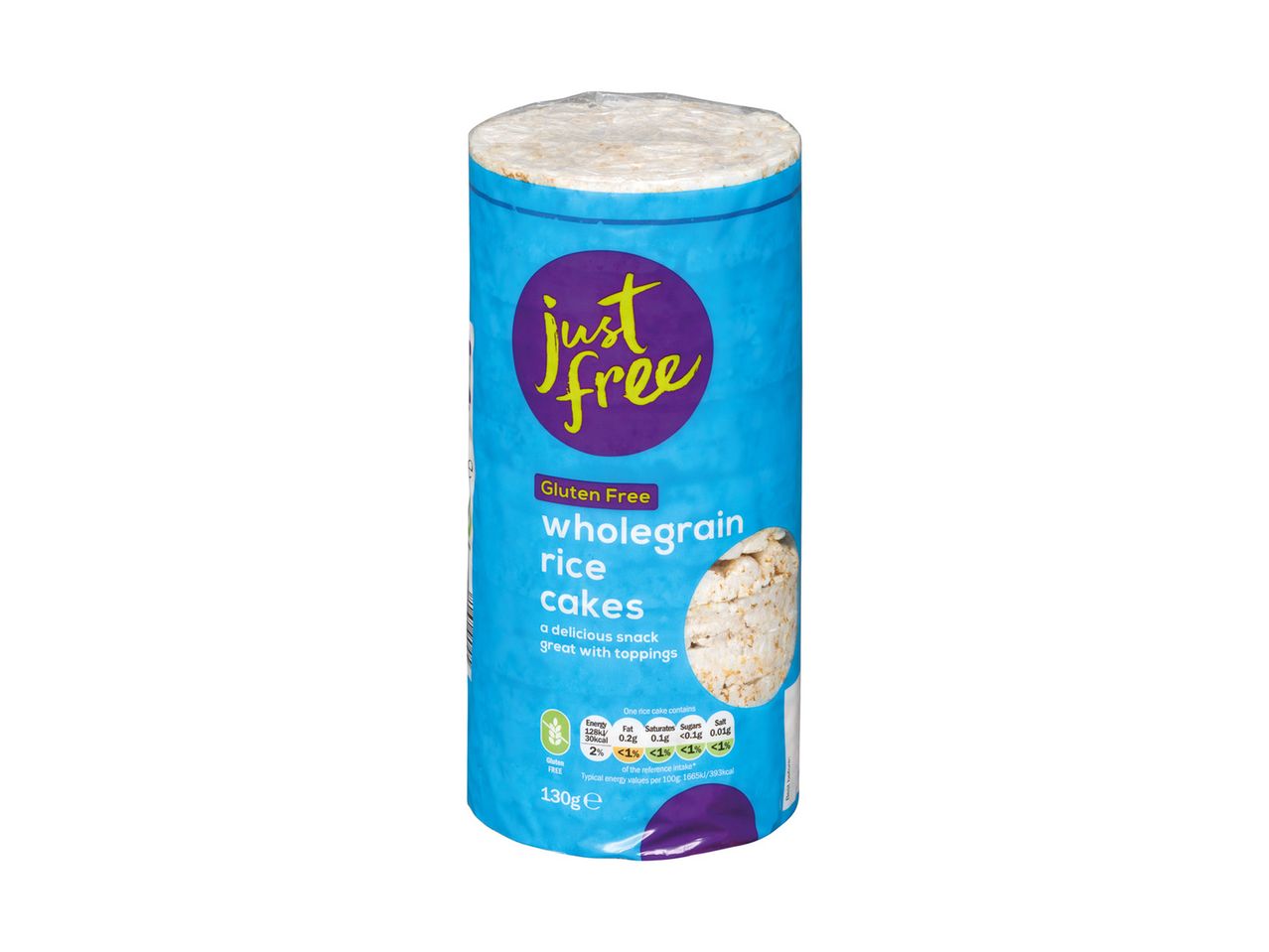 Go to full screen view: Just Free Corn Cakes or Wholegrain Rice Cakes - Image 1