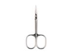 Silver Solingen nail scissors with pointed blades and finger loops