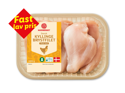 MADVÆRKET Kyllingebrystfilet med 9 % vand
