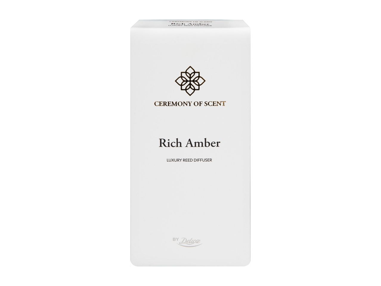 Ceremony of Scent Rich Amber luxury reed diffuser, Deluxe.