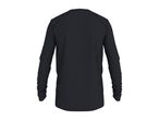 Back view of a men's black long-sleeved functional shirt