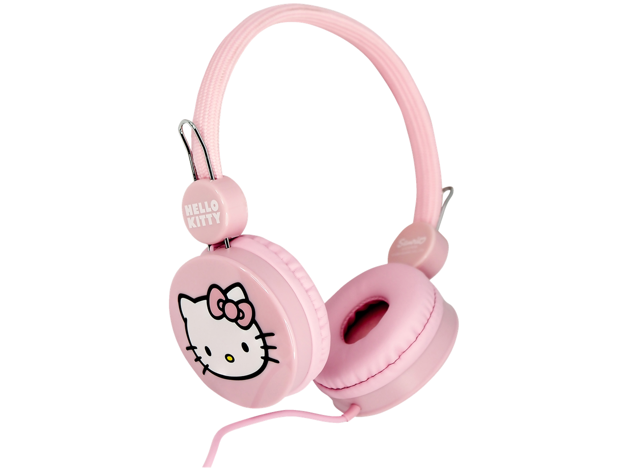 Rosa Hello Kitty-hörlurar.