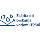 Zaštita od prskanja vodom (IP54).
