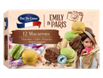 Cutie de macarons Duc De Coeur: ciocolată, cafea, pistac, caramel sărat.