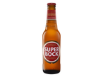 Bottle of Portuguese Super Bock beer.