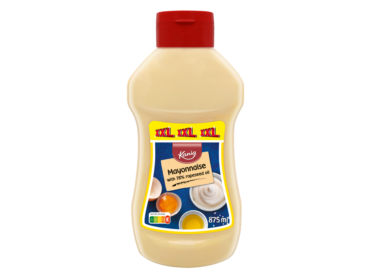 Kania majonees (875 ml) 78% rapsiõliga.
