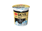 Vanilla Icelandic style skyr yogurt, fat-free, no added sugar, with 39g protein per pot.