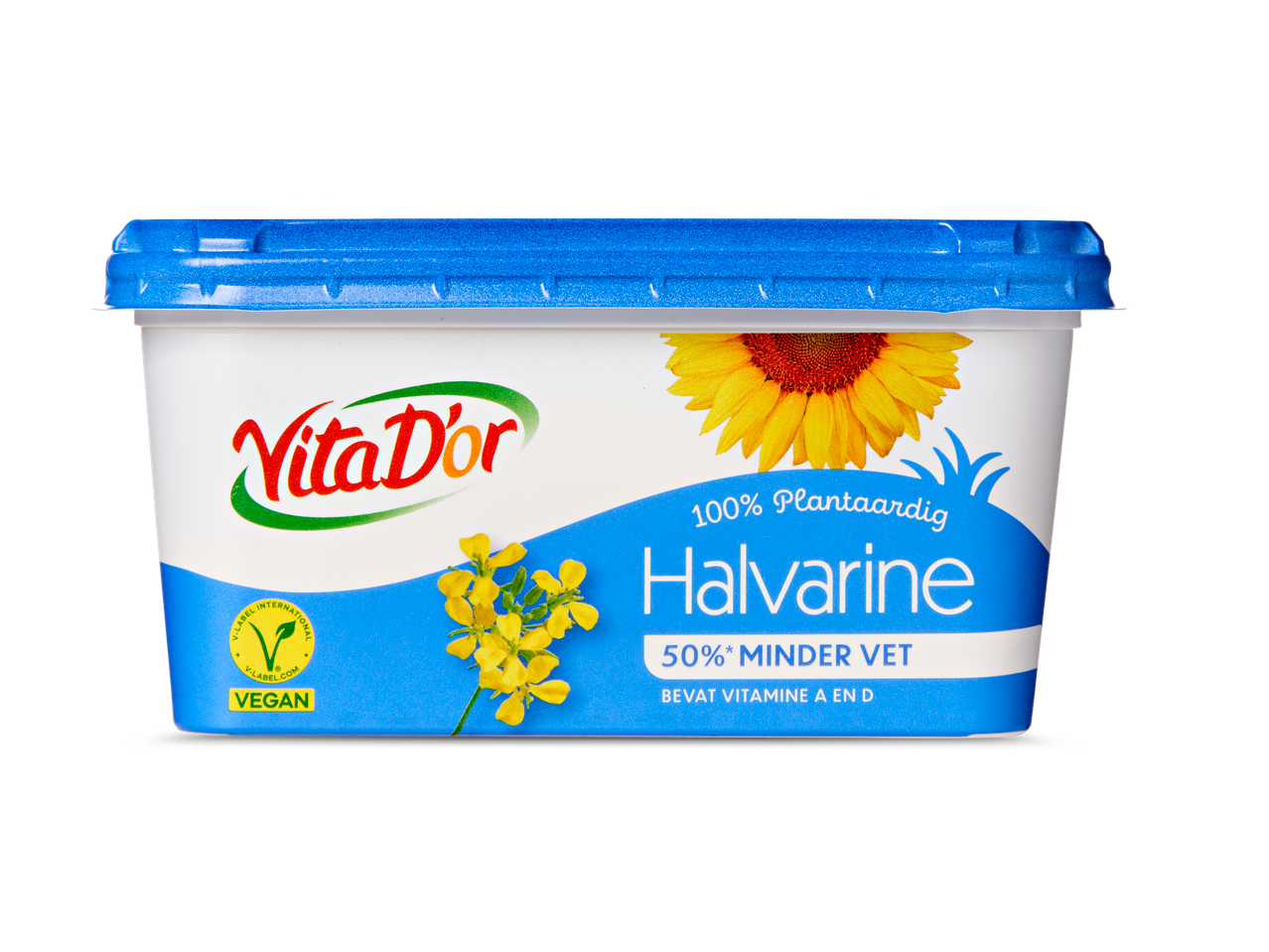 VitaD'or vegane margarine, 50% minder vet.