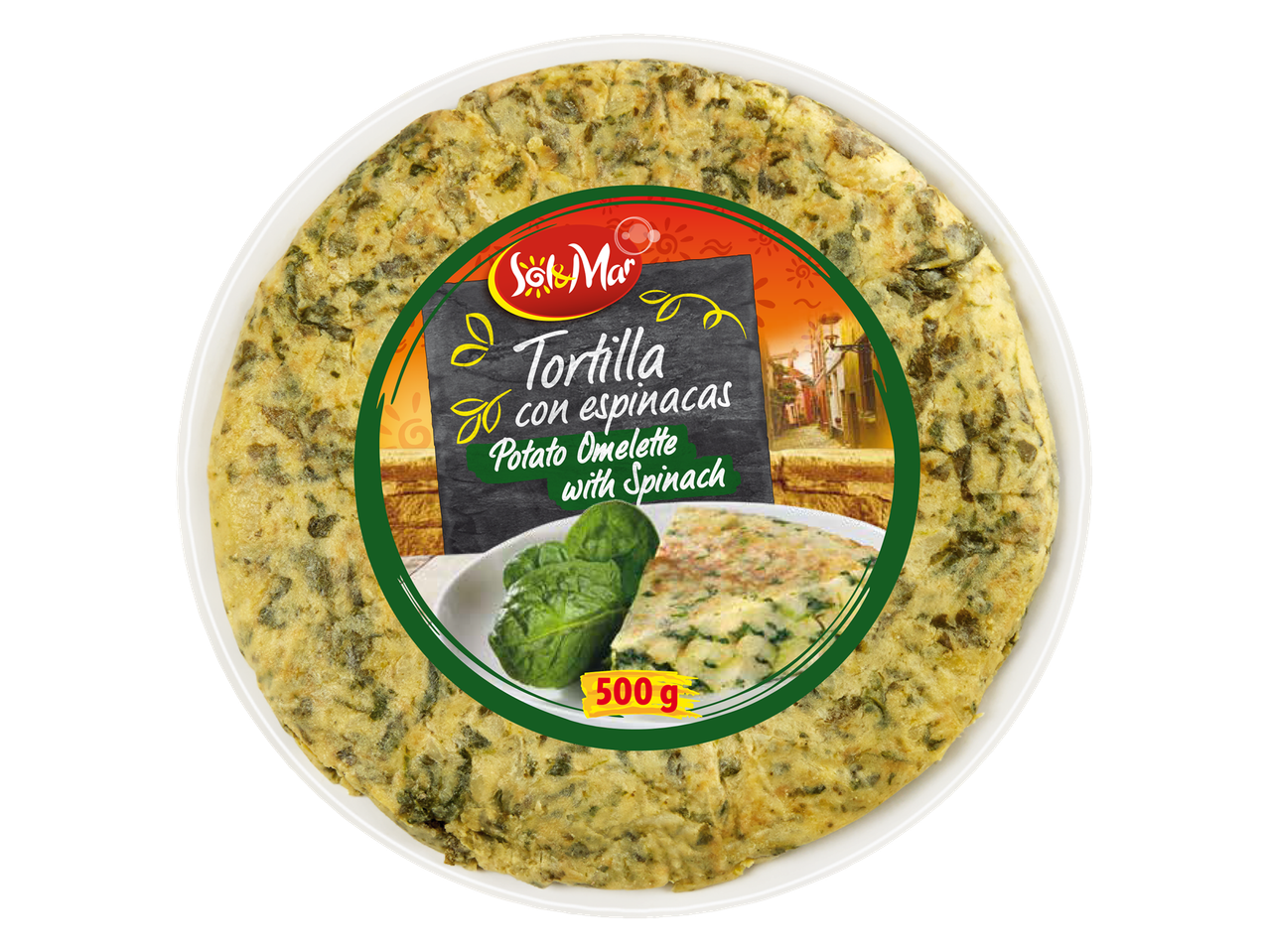Sol & Mar Potato Omelette with Spinach, 500g