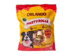 Orlando Meaty Rolls hondenkoekjes: rolletjes met smaak van vlees, gevogelte en vis.