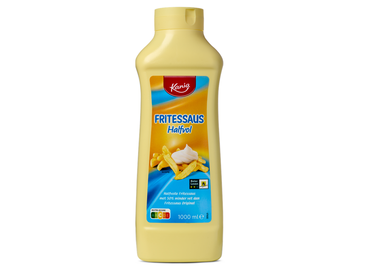 Kania Halfvol frietsaus, 1000 ml.
