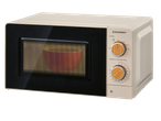 SILVERCREST® 700W Microwave with retro design and wooden-look dials