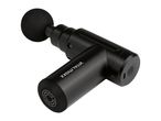 A black VITALmaxx massage gun with a spherical attachment and visible controls.