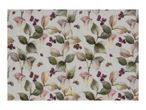 Floral pattern with autumn leaves and berries on a light background