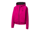 Дамски суичър с качулка в цвят фуксия