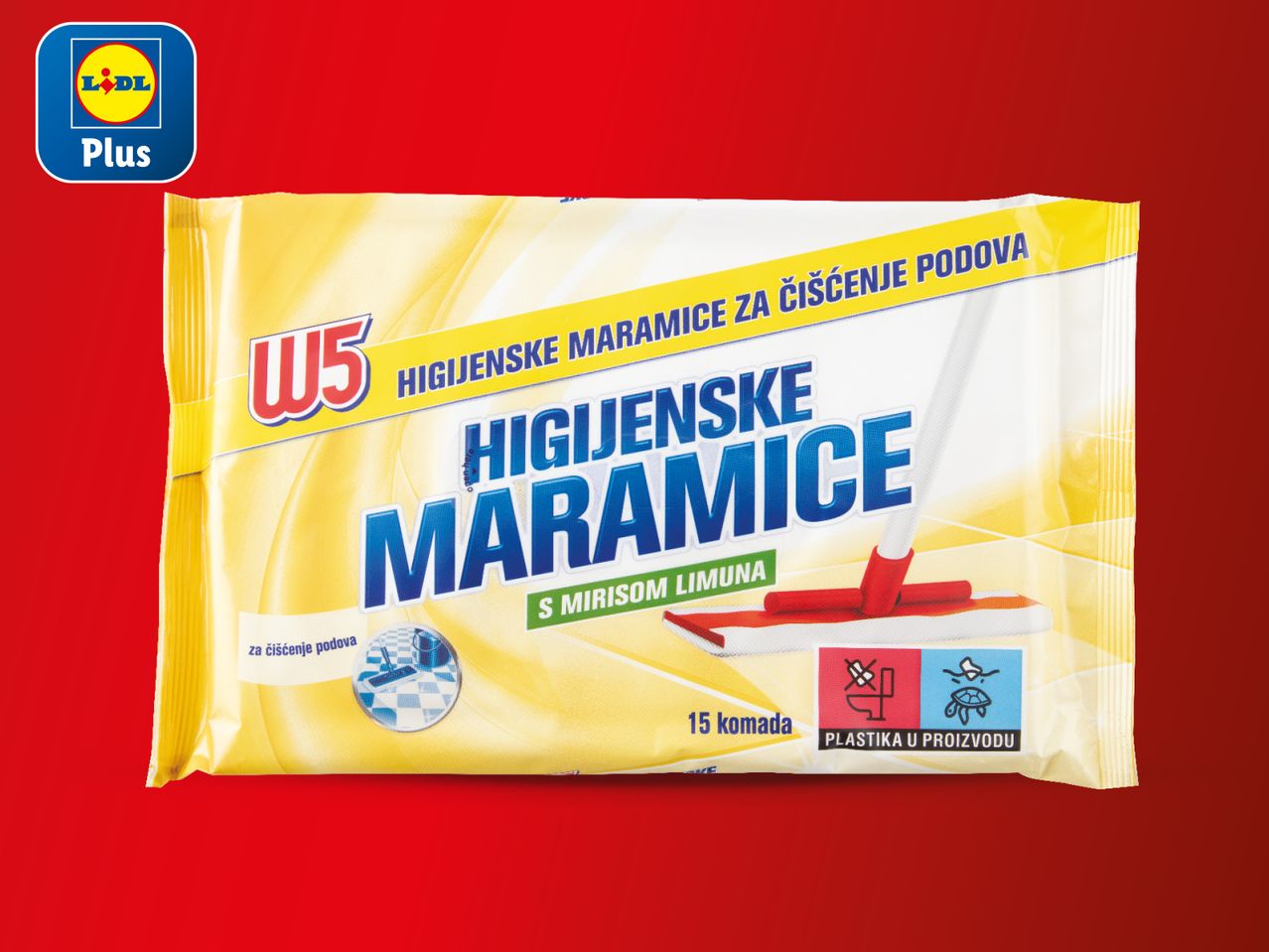 Pakiranje higijenskih maramica WS marke, dostupno u Plus trgovini.