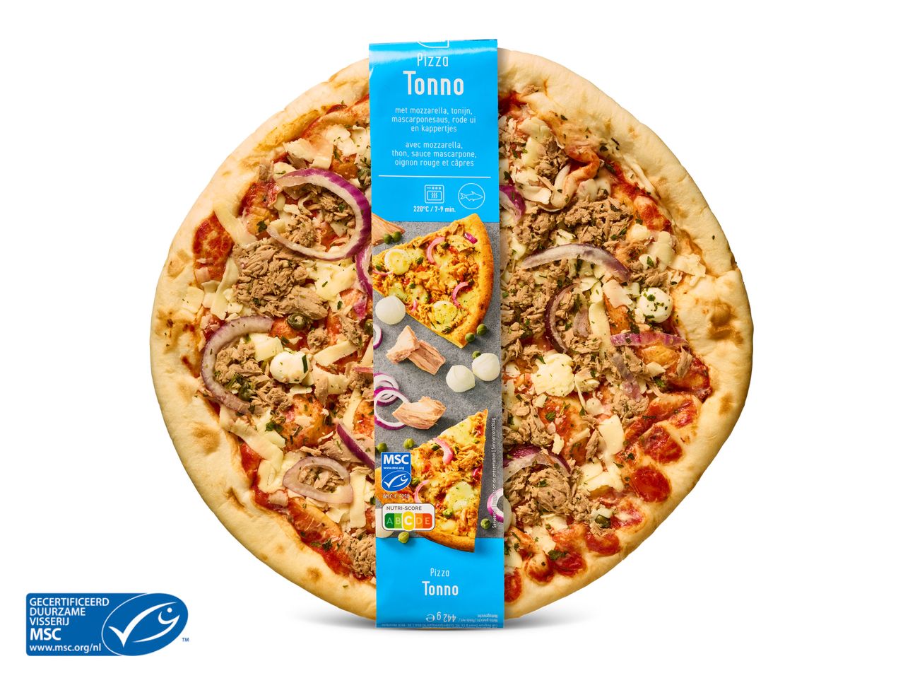 Ga naar volledige schermweergave: Verse pizza tonijn - afbeelding 1