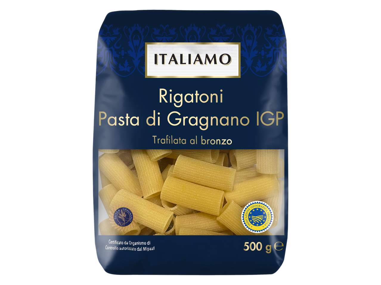 Rigatoni Italimo, massa di Gragnano IGP, 500 g.