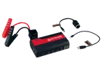 Ultimate Speed laadija krokodilliklambrite, USB ja 12V pistikupesaga.