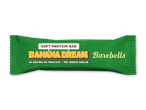 Grøn proteinbar med teksten 'Banana Dream', 16 gram protein og ingen tilsat sukker.