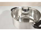 Panela de aço inoxidável Silvercrest Mini-riskoger com tampa transparente