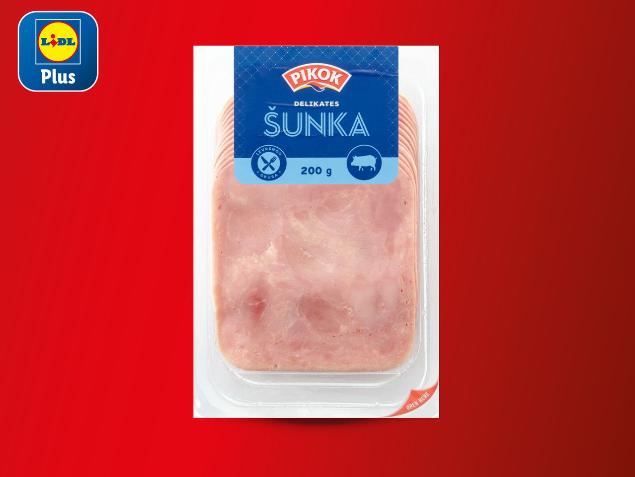 Plodine Plus šunka Sunka u pakiranju.