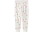 lupilu® Kids' Pyjamas: White pyjama bottoms with pink heart print