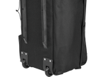 Black rolling travel bag.
