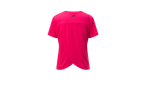 Un tricou roz de alergare cu spatele gol.