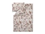 Floral patterned duvet cover and pillowcase set