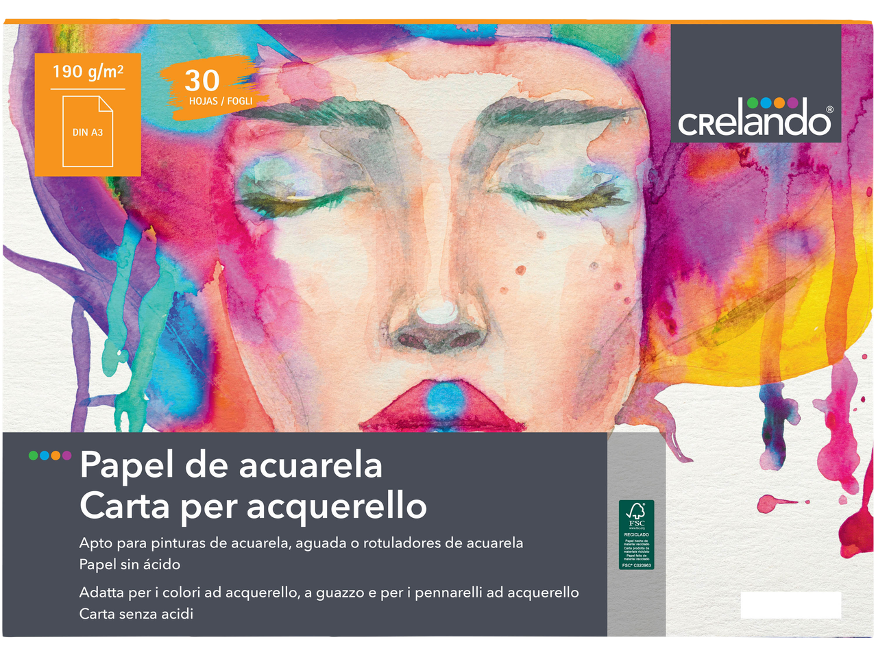 Blocco da disegno o carta per acquerello