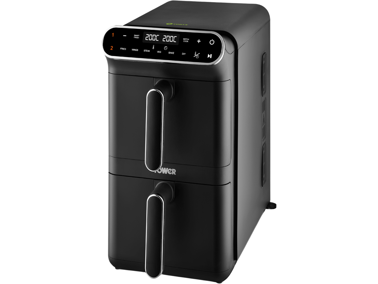 Power Vortex double-basket air fryer.