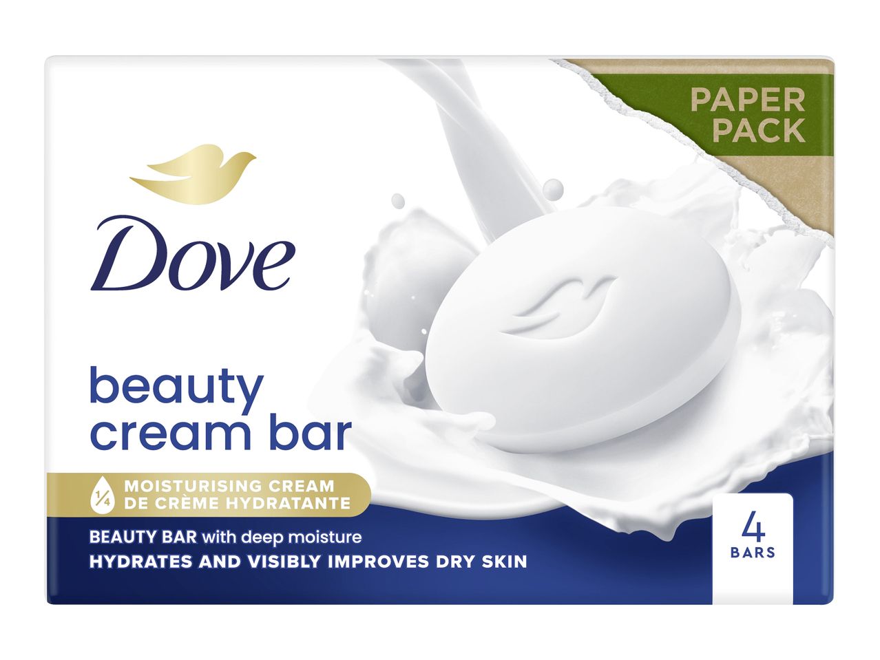 Săpun Dove Beauty Cream Bar, ambalaj individual.