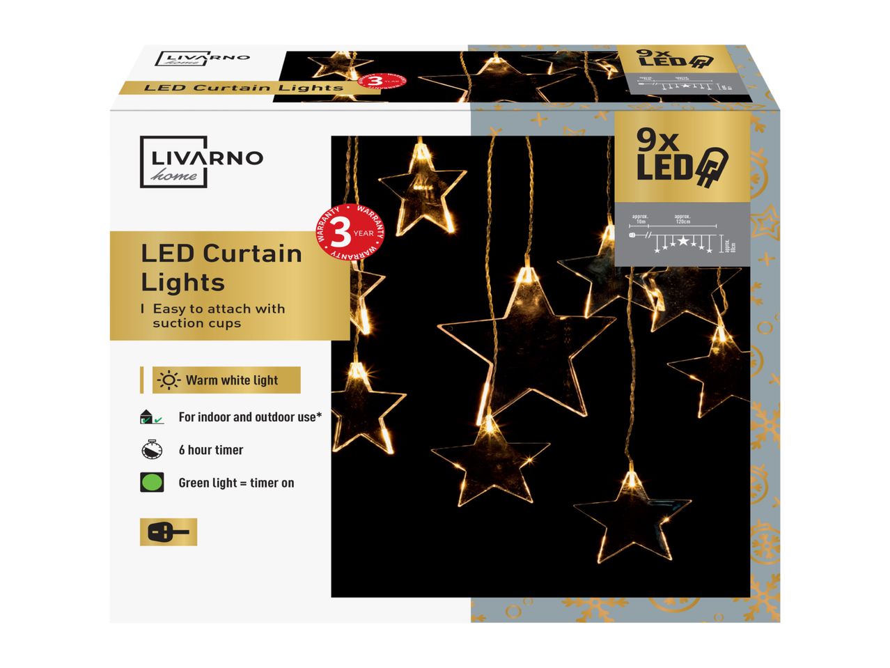 Livarno Home Star LED Curtain Lights