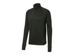 Maglia sportiva da uomo verde scuro con cerniera a un quarto.