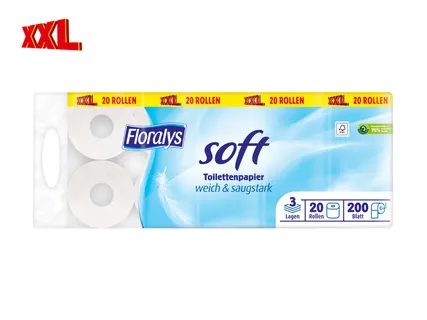 XXL Floralys Toilettenpapier soft